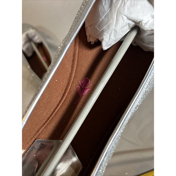 Ros Hommerson Odelle Silver Glitter Ballet Flats Flexble Womans Size 11.5 W/Box - Picture 11 of 16